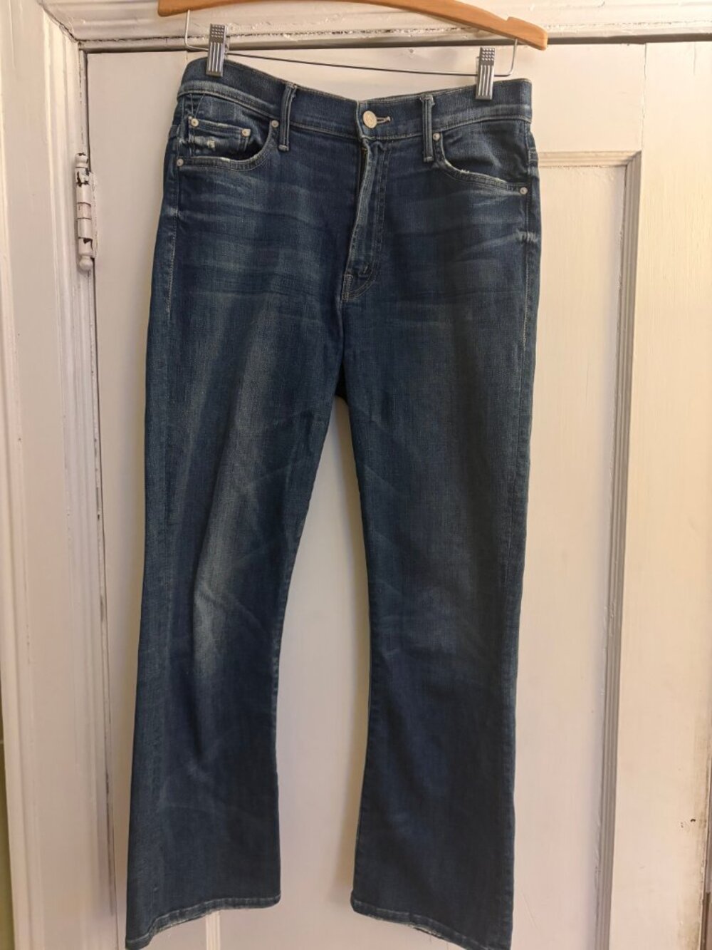 MOTHER Jeanas "The Insider Crop" jeans Double Trouble Wash - Size 28